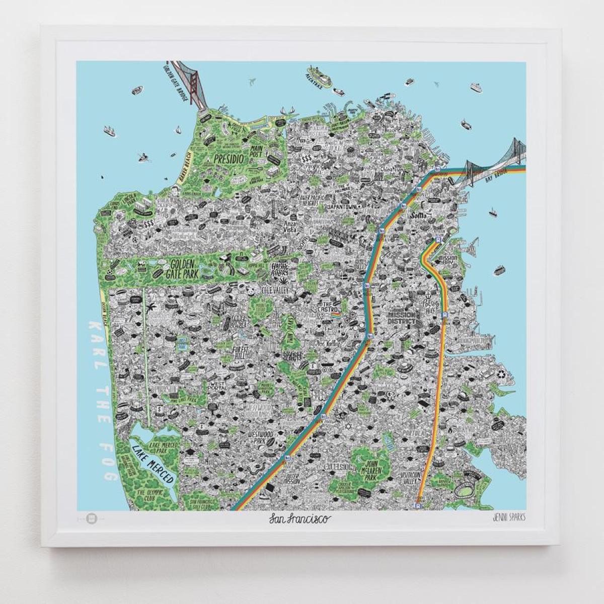 Карта Сан-Францыска мастацтва