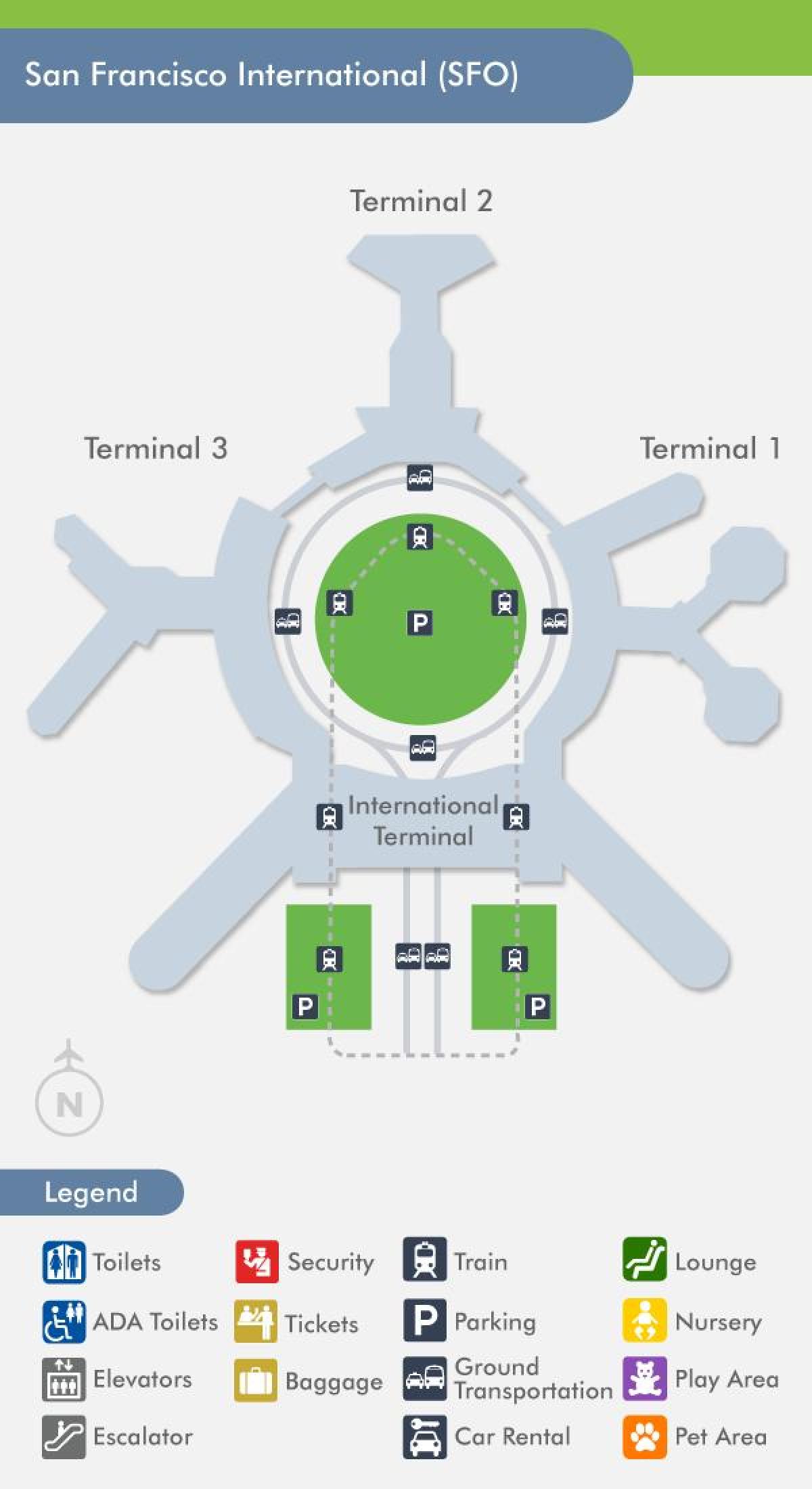 Карта СФО аэрапорт тэрмінал 1
