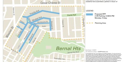 Карту вуліца SFmta чысткі