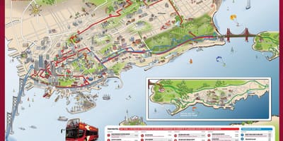 Вялікі аўтобус карце Сан-Францыска
