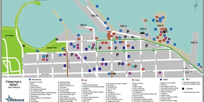 Карта Ўорфа Сан-Францыска рыбака 