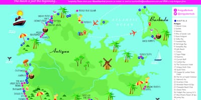 Карта крамы Паўночны пляж