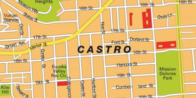 Карта Кастра-Сан-Францыска