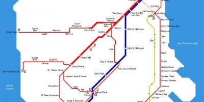 Карта Муні трамвай