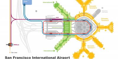 Сан-Францыска аэрапорт арэнда аўто карта 