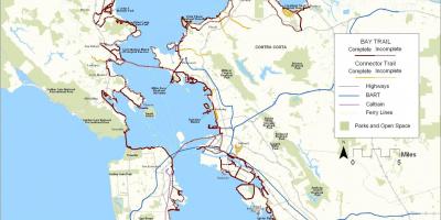 Сан-Францыска Bay Trail карта