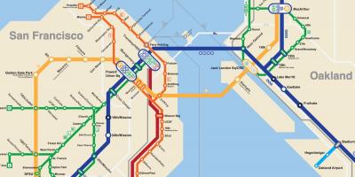 Сан-Францыска карта метро